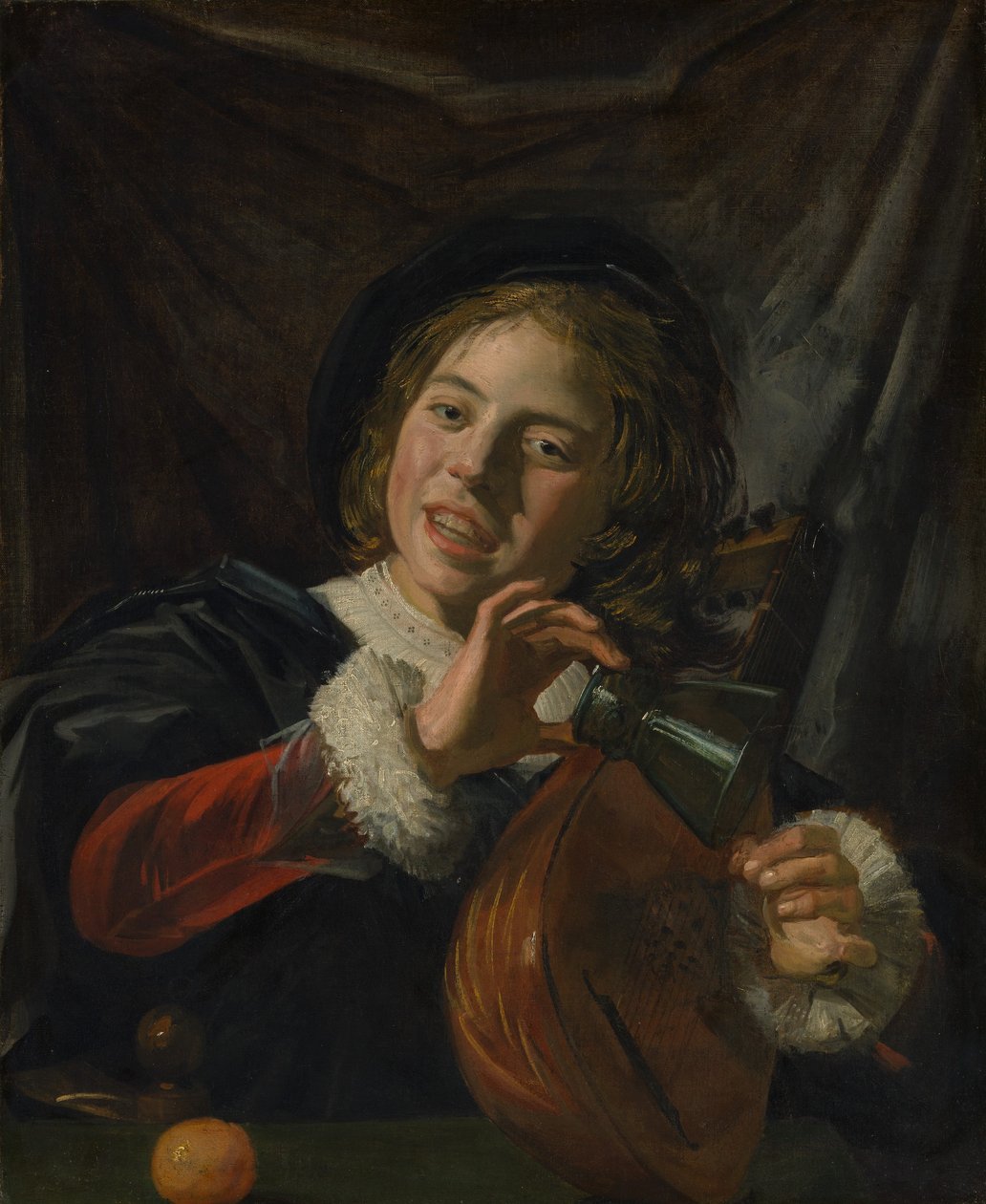 Chłopiec z lutnią, ca. 1625. autorstwa Frans Hals
