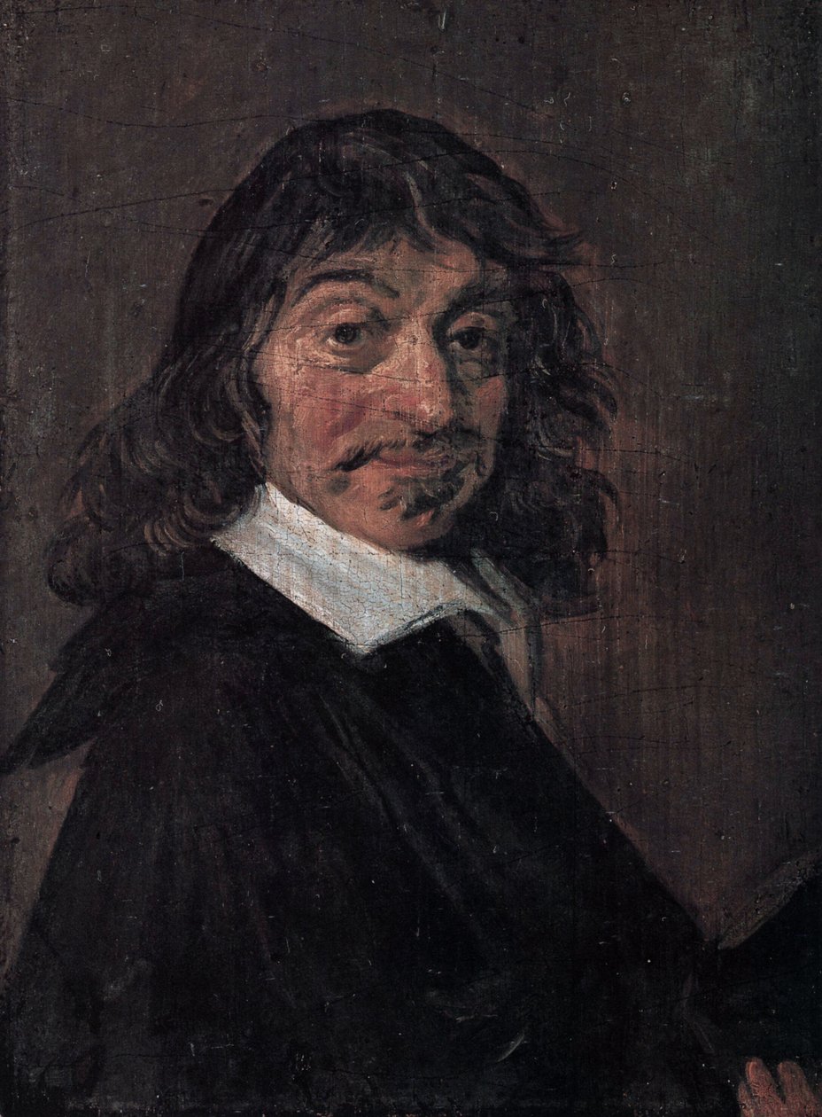 Duński: René Descartes (1596-1650) Portret René Descartesa autorstwa Frans Hals