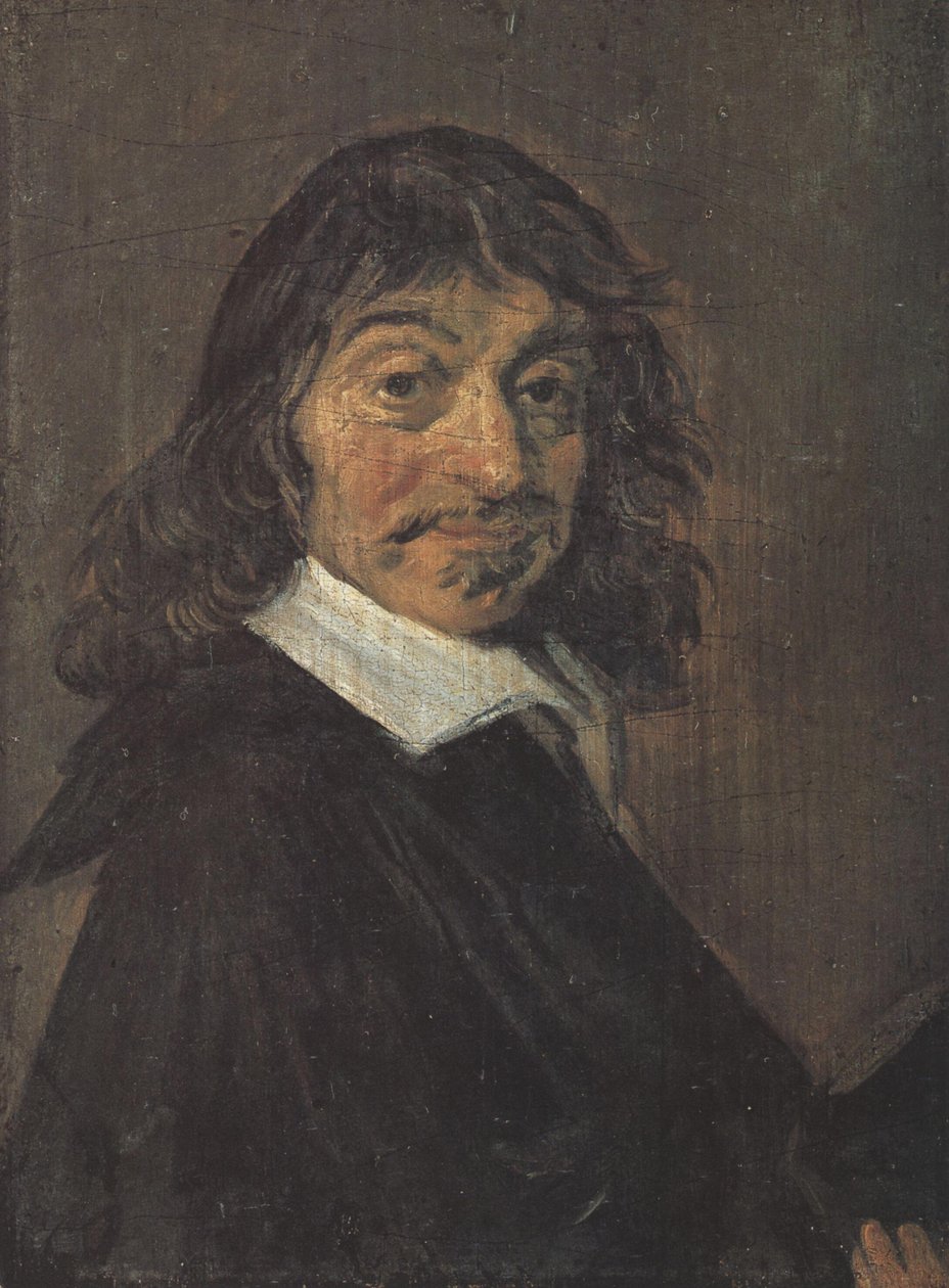 Duński: René Descartes (1596-1650) Portret René Descartesa autorstwa Frans Hals