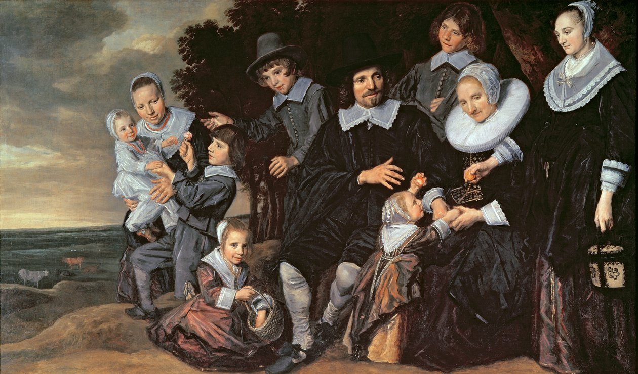Grupa rodzinna w krajobrazie, ok.1647-50 autorstwa Frans Hals