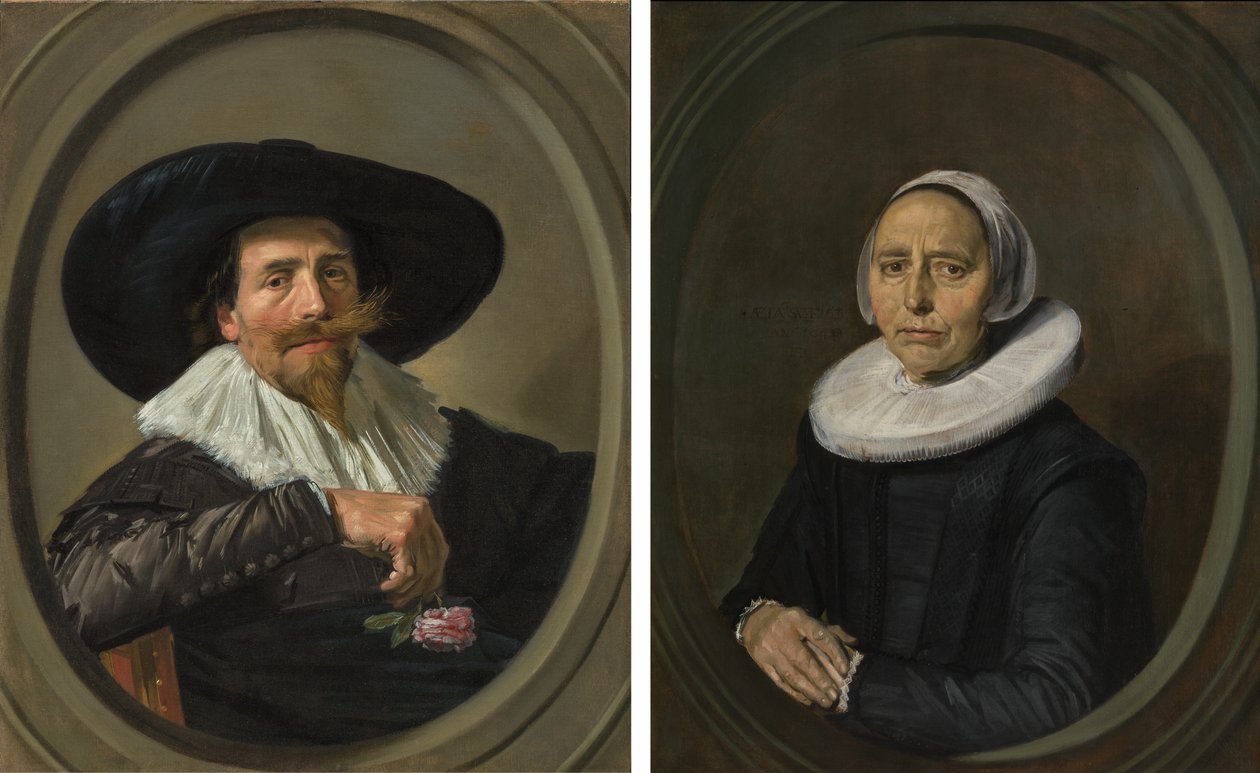 Frans Hals - Para małżeńska Pieter Dircksz Tjarck i jego żona l20022-b668k-wisiorki autorstwa Frans Hals