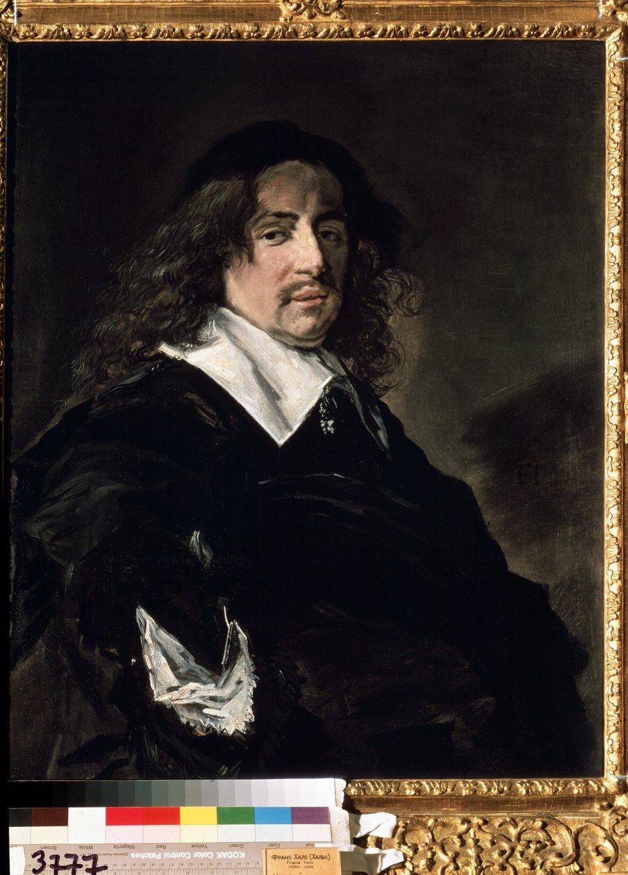 ""Portret mężczyzny"" To prawdopodobnie holenderski burżuj. Obraz Franza Halsa (1581-1666) ok. 1660 Wymiary 84,5x67 cm Ermitaż w Petersburgu autorstwa Frans Hals