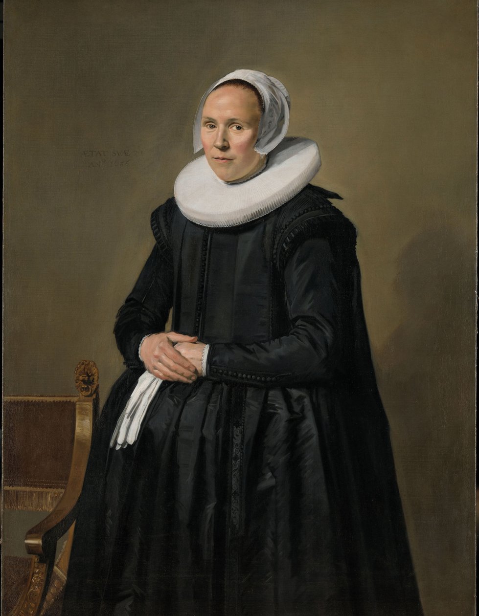 Portret Feyntje van Steenkiste, 1635 autorstwa Frans Hals