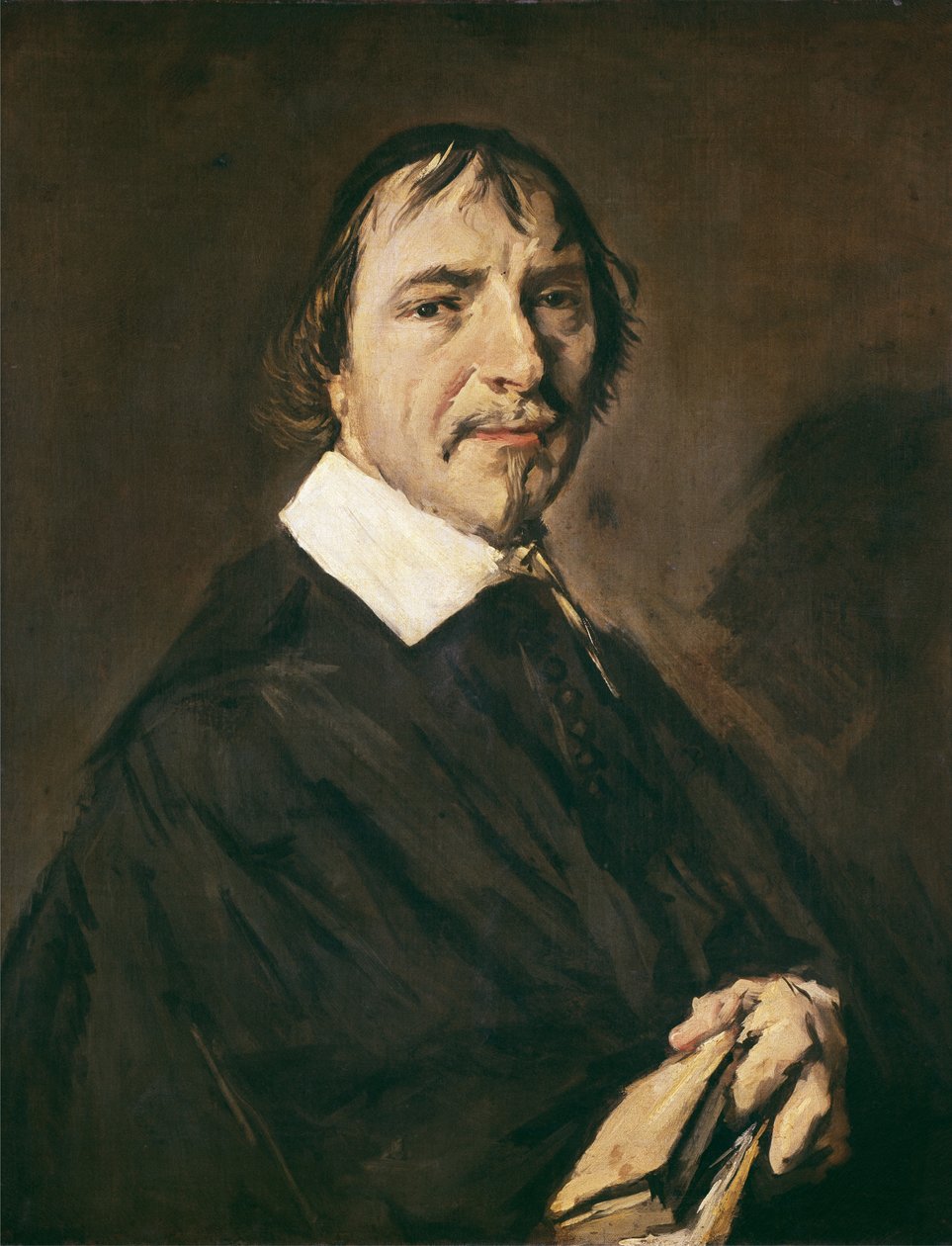 Portret pastora Hermana Langéliusa, profesora Uniwersytetu w Leiden, c.1660 autorstwa Frans Hals