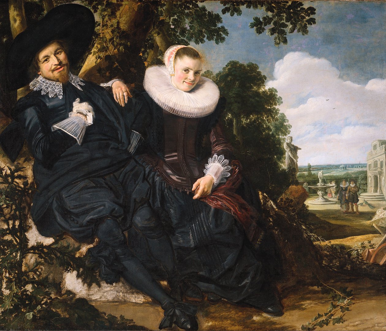 Portret pary, prawdopodobnie Isaac Abrahamsz Massa i Beatrix van der Laen autorstwa Frans Hals