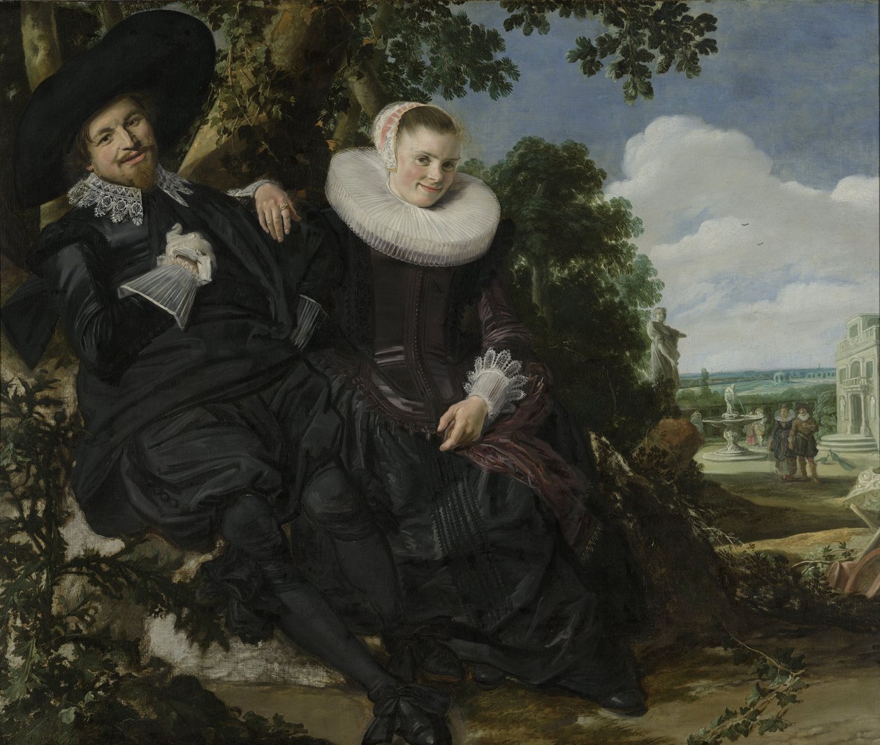 Portret pary, prawdopodobnie Isaac Abrahamsz Massa i Beatrix van der Laen autorstwa Frans Hals