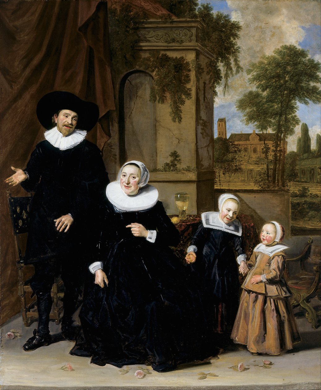 Portret holenderskiej rodziny autorstwa Frans Hals