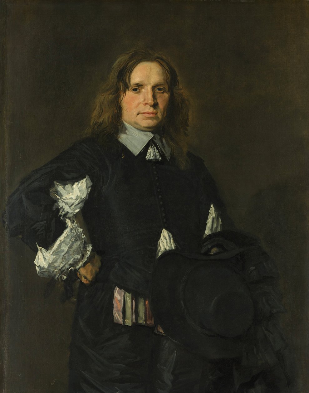 Portret mężczyzny, ok. 1610 (olej na płótnie) autorstwa Frans Hals