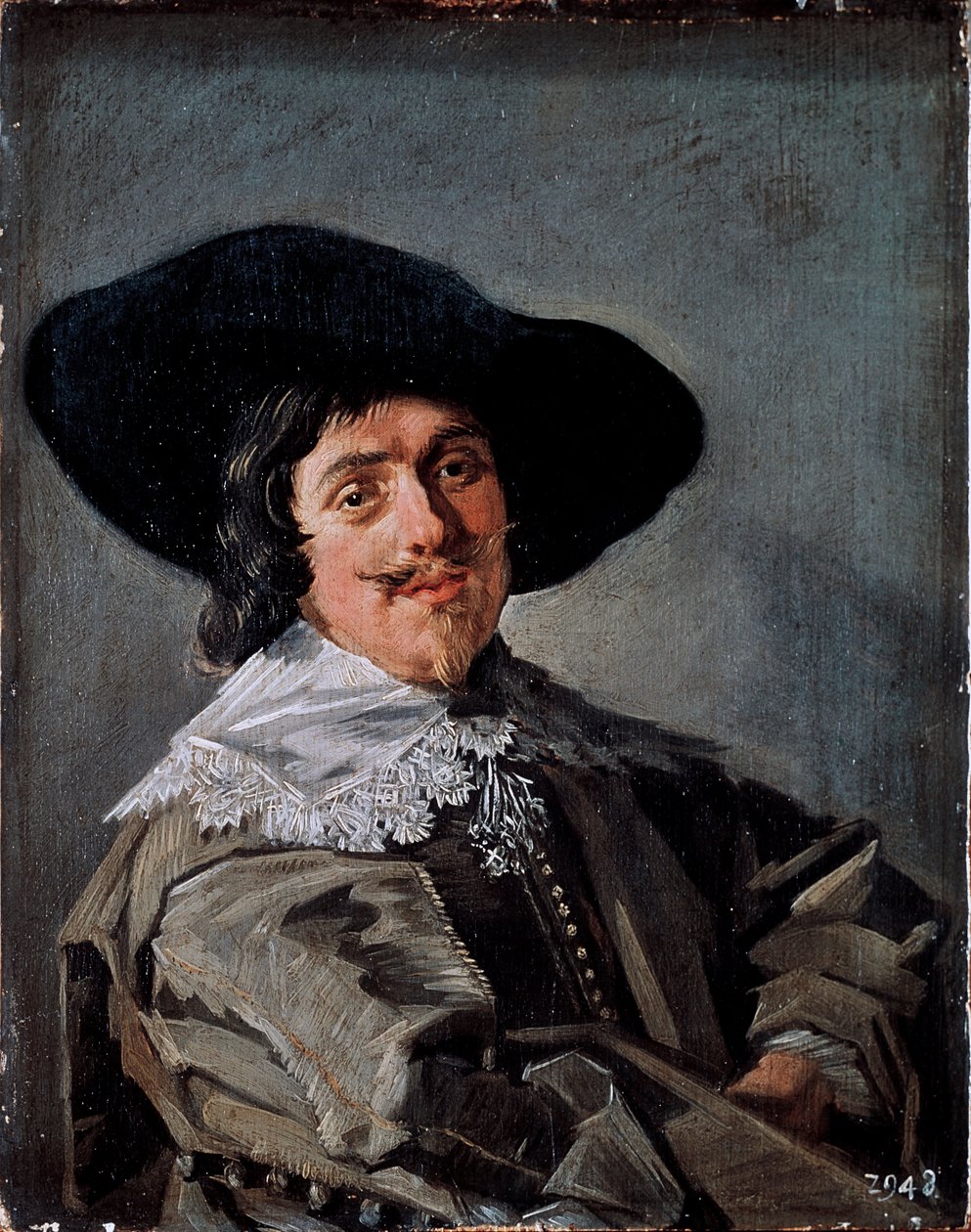 Portret mężczyzny w żółto-szarym Fock obraz Frans Hals (1581/85-1666) około 1633 Drezno, Gemaldegalerie Niemcy autorstwa Frans Hals