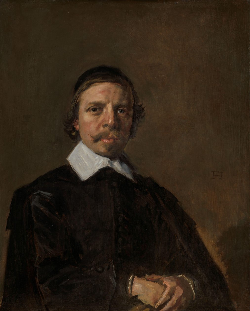 Portret mężczyzny, prawdopodobnie duchownego autorstwa Frans Hals