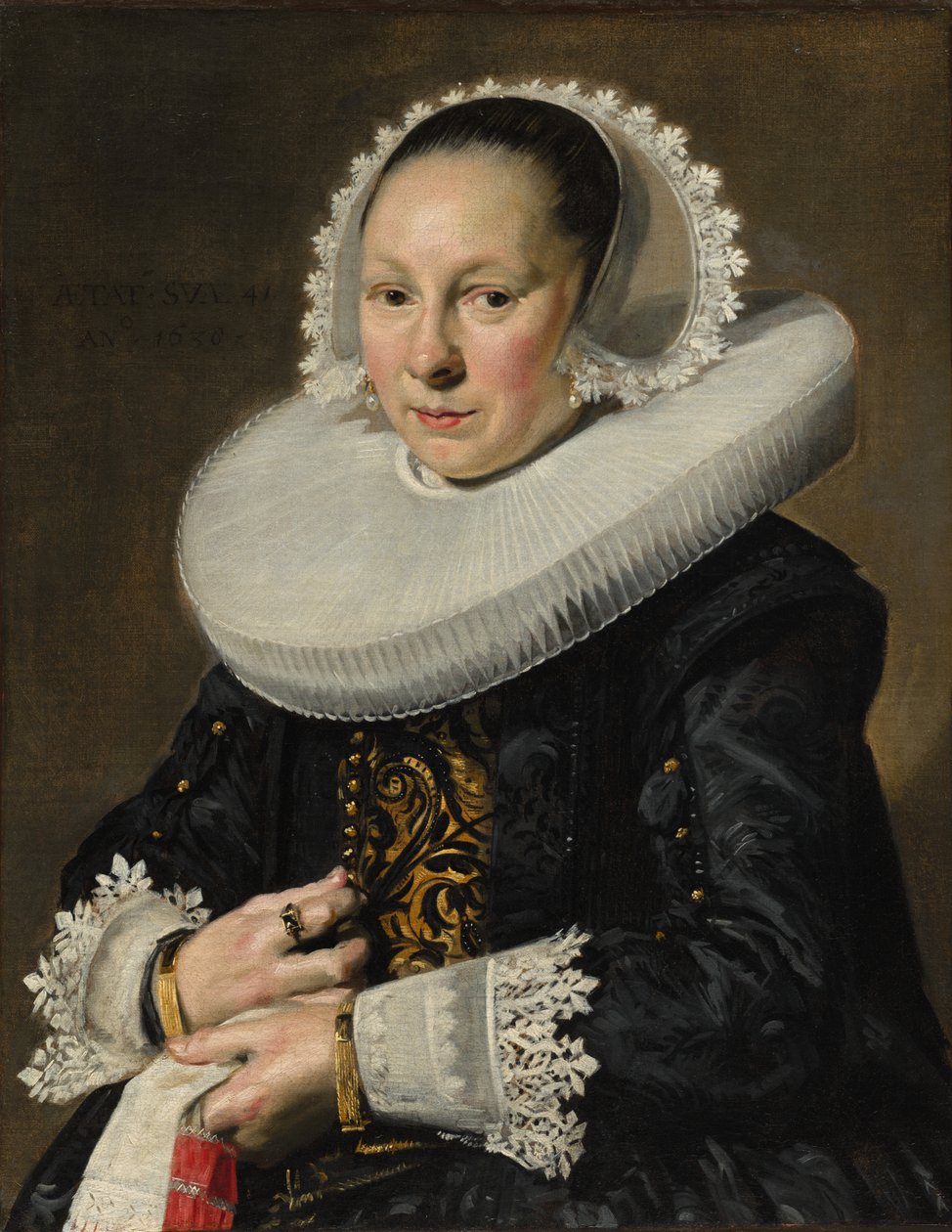 Portret kobiety, prawdopodobnie Aeltje Dirkksdr. Pater, 1638. autorstwa Frans Hals