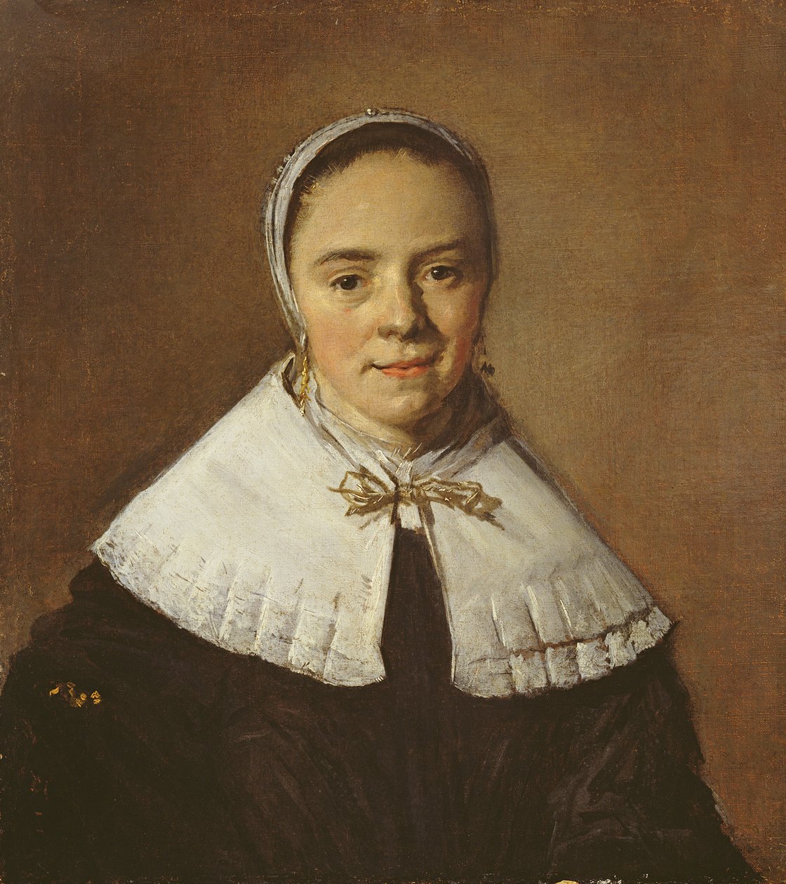Portret młodej kobiety (olej na płótnie) autorstwa Frans Hals