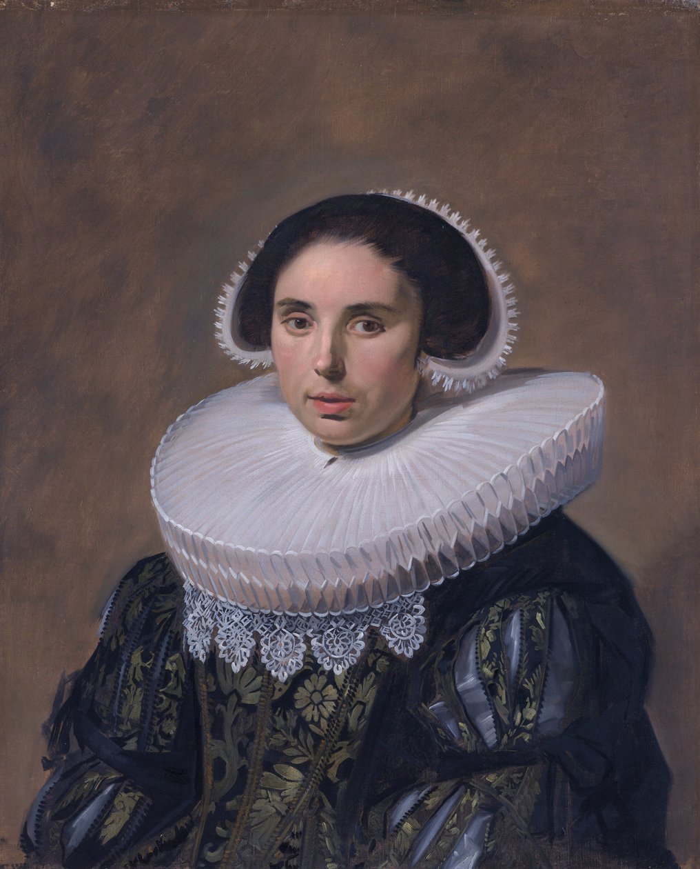 Portret kobiety, prawdopodobnie Nicolaes Hasselaer (Q15429895) (1594-1667). Druga żona Nicolaesa Hasselaera. autorstwa Frans Hals