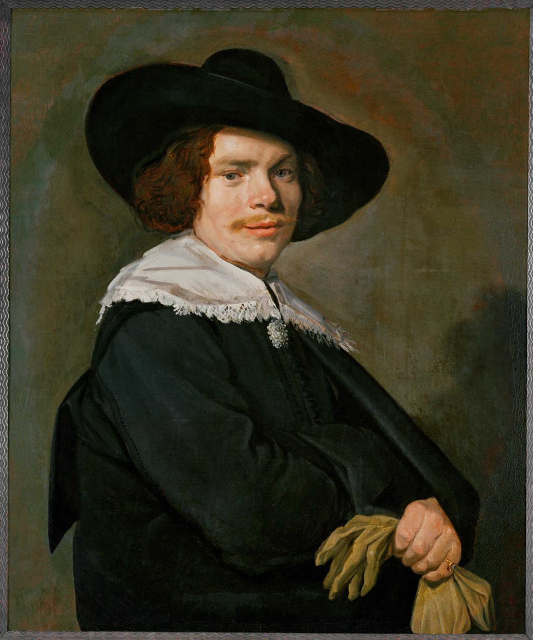 Portret młodego mężczyzny ... (obraz na płótnie) autorstwa Frans Hals