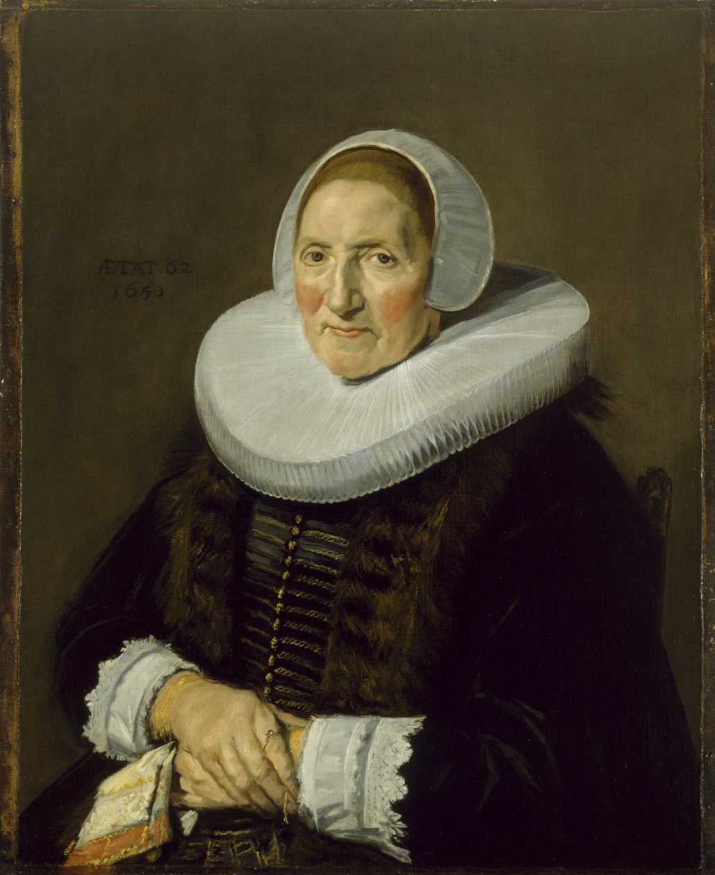 Portret starszej kobiety, 1650 autorstwa Frans Hals