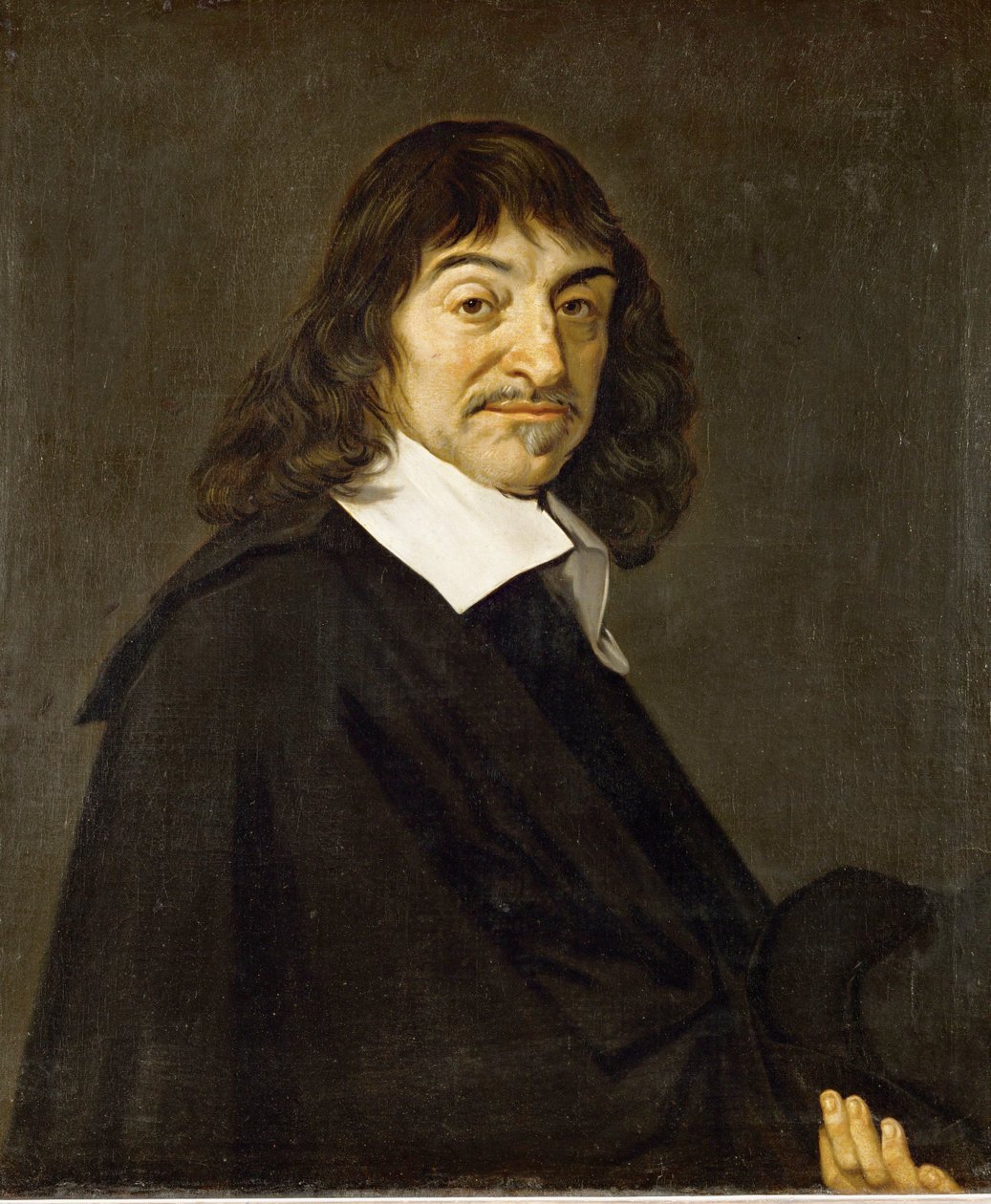 Rene Descartes, portret według zaginionego oryginału Fransa Halsa ... autorstwa Frans Hals