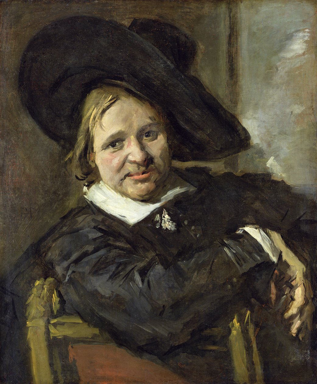 Człowiek w garbatym kapeluszu, po 1660 autorstwa Frans Hals