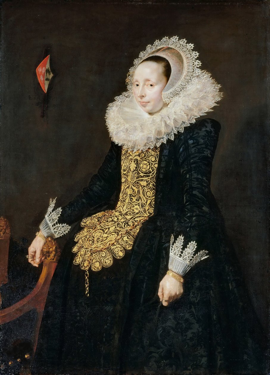 Portret Cathariny Both van der Eem 1589-1666 , 1620. autorstwa Frans Hals after .