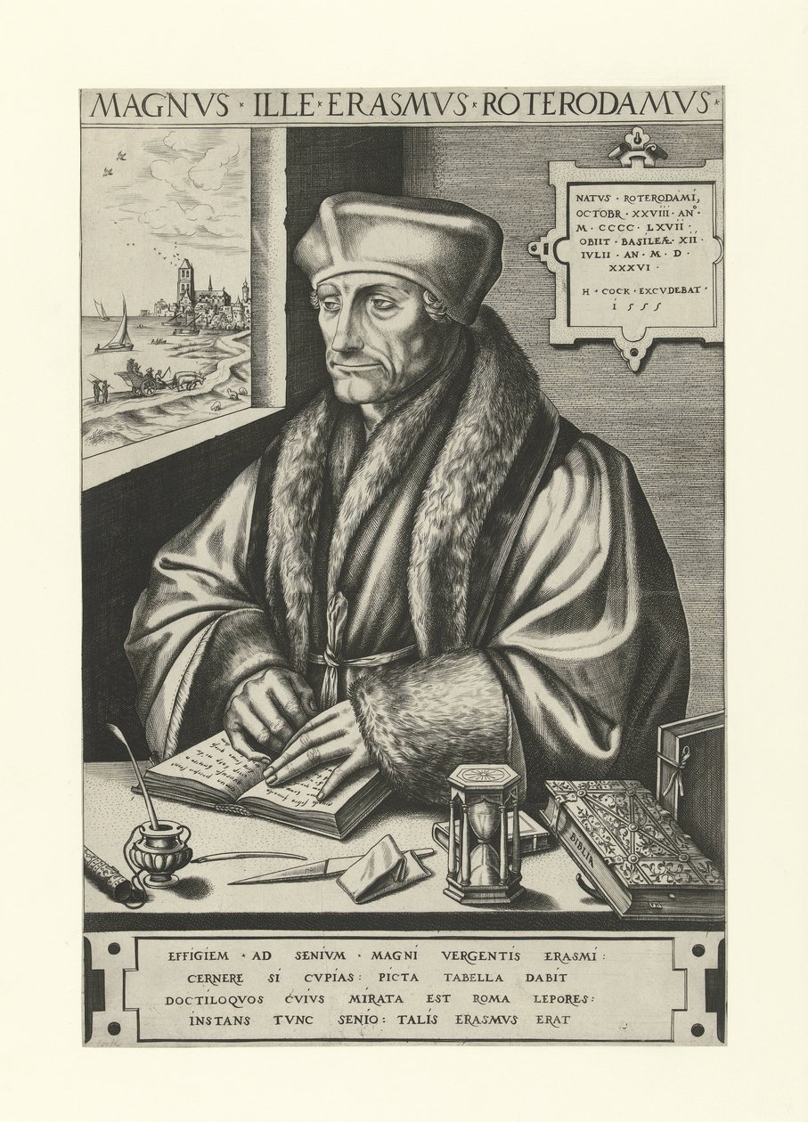 Portret Aberfortha Erazma autorstwa Frans Huys