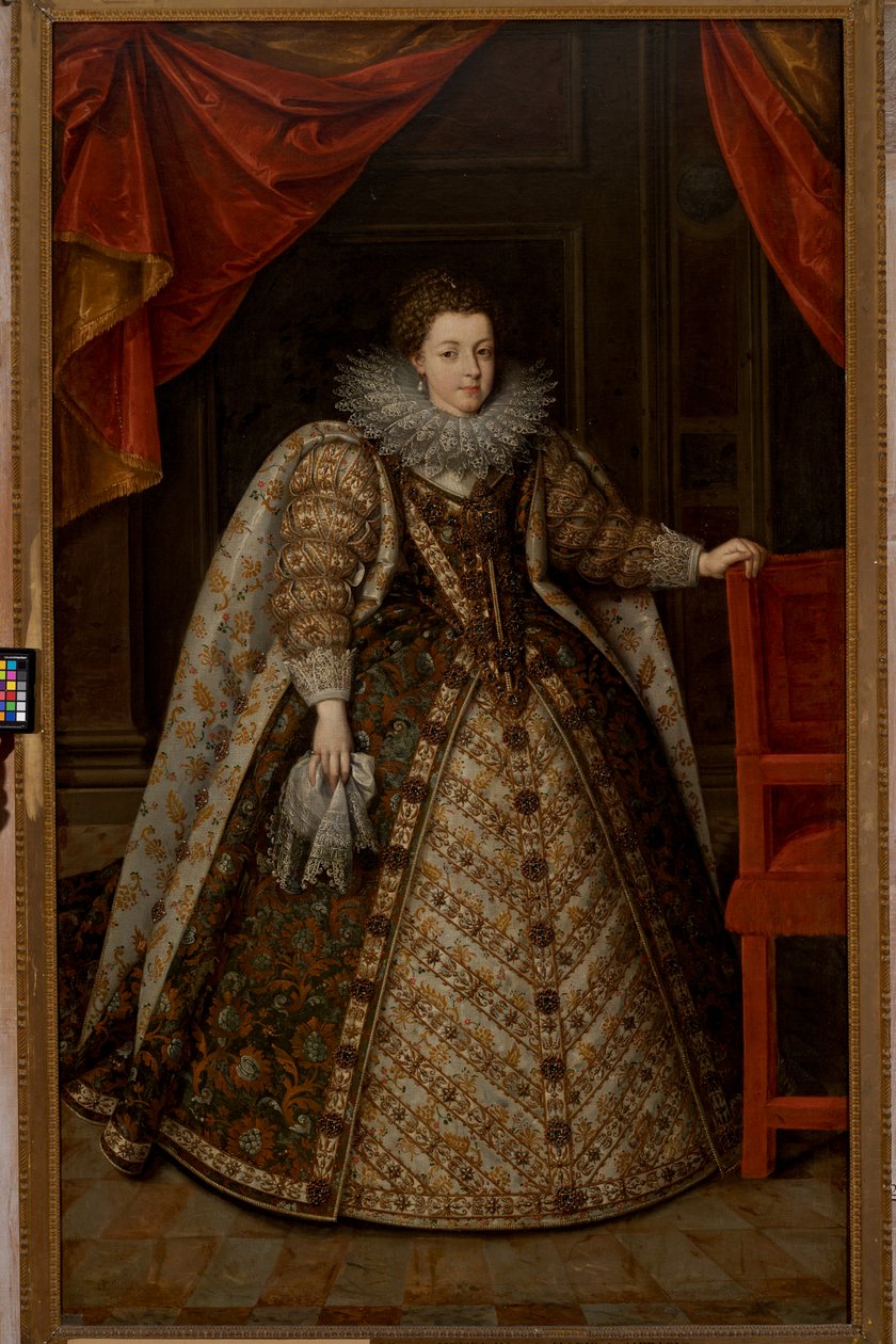 Кристина Савойская, принцесса Пьемонта (1606-1663) полька autorstwa Frans II (after) Pourbus