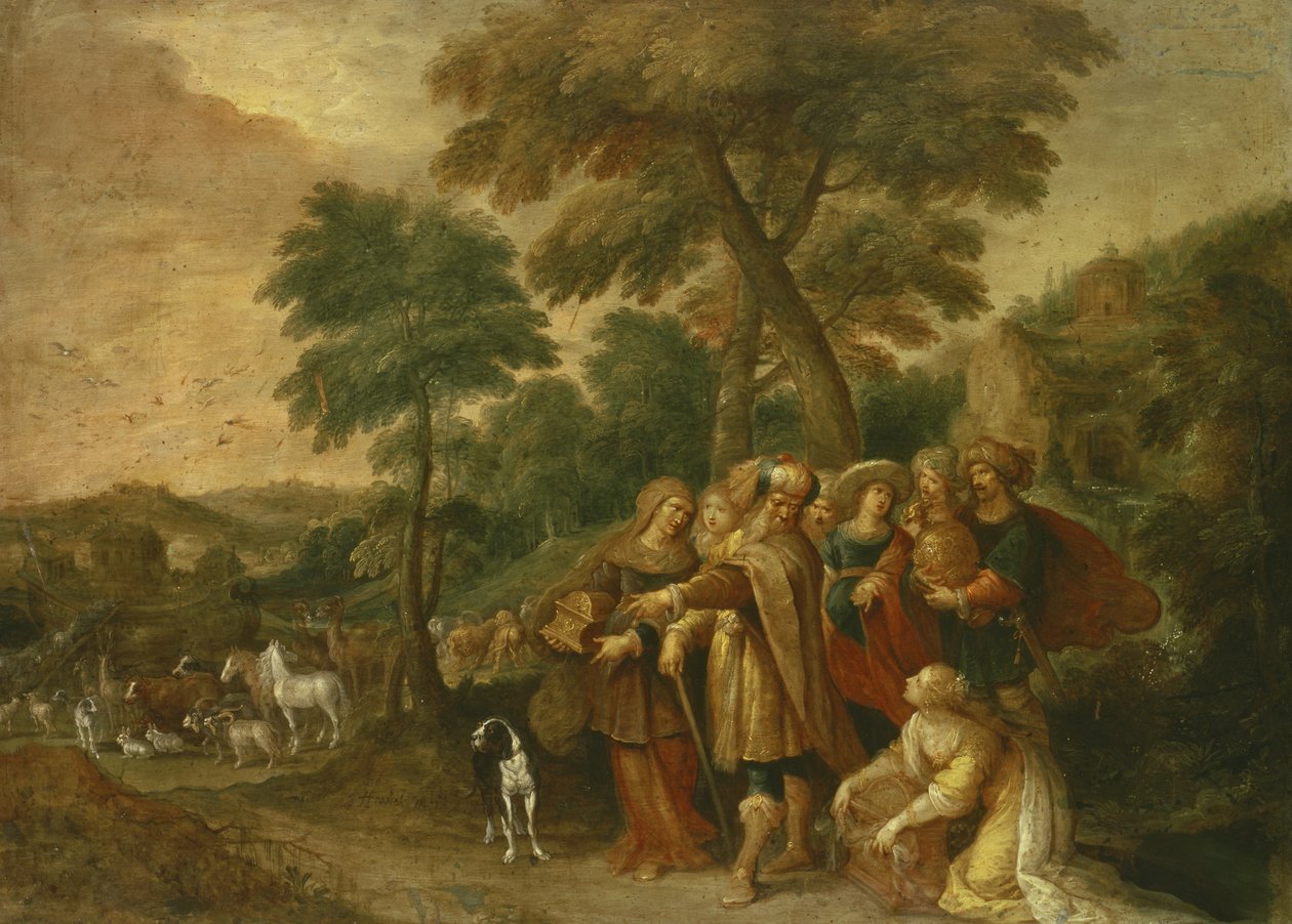 Noe wchodzący do arki autorstwa Frans II Francken
