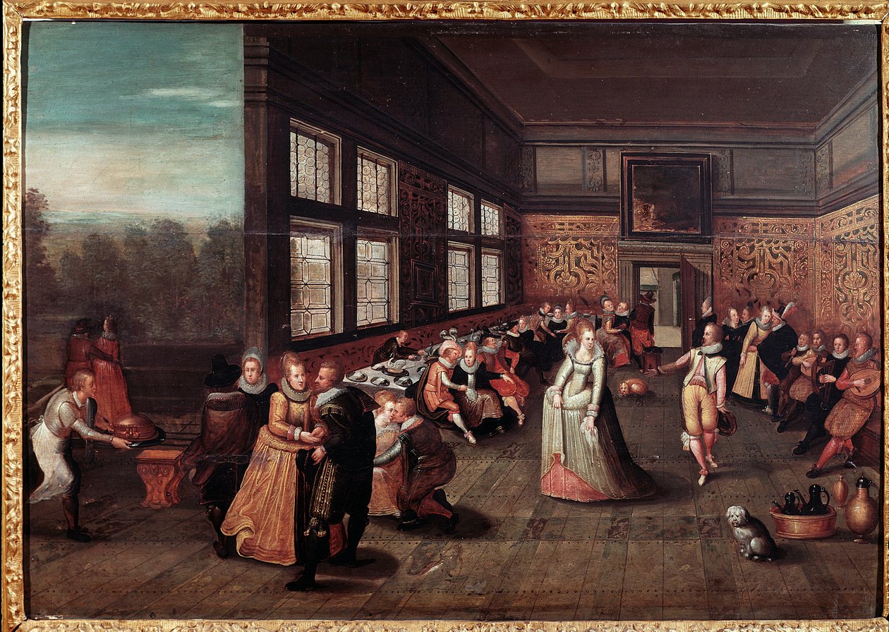 Tancerze na dworze flamandzkim (malarstwo autorstwa Frans II Pourbus