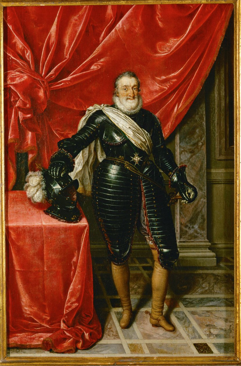 Henryk IV, król Francji, w zbroi ... autorstwa Frans II Pourbus