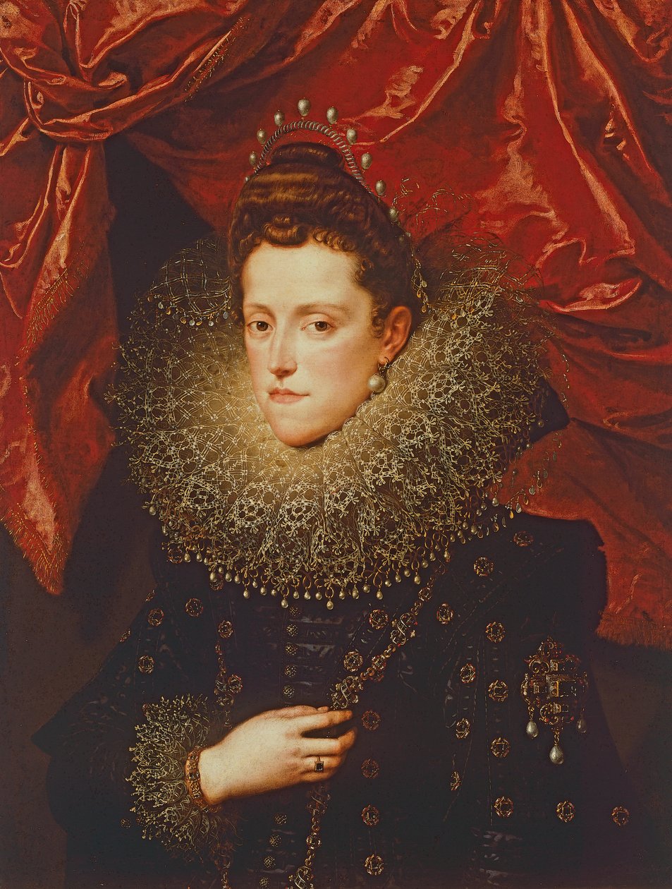 Portret Eleonory de Medici, księżnej Mantui (olej na płótnie) autorstwa Frans II Pourbus