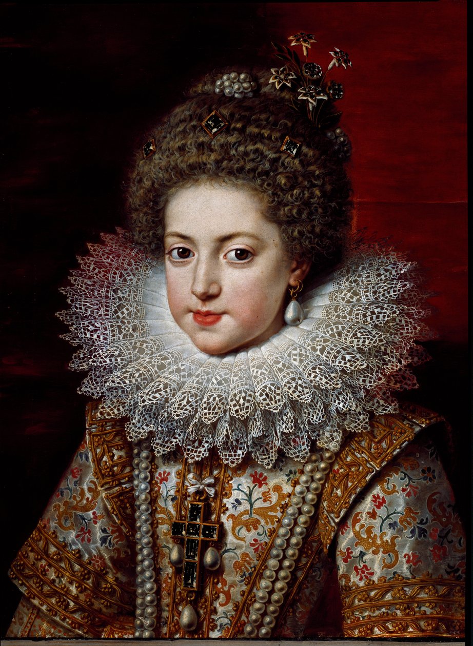 Portret Elżbiety Francuskiej (Elizabeth Burbon), ok. 1611 (malarstwo) autorstwa Frans II Pourbus