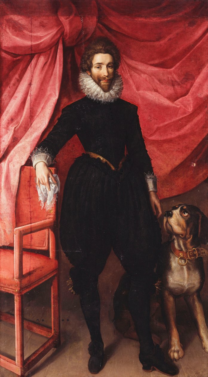 Portret Henri de Lorraine, księcia Guise, zwany Le Bafafre autorstwa Frans II Pourbus