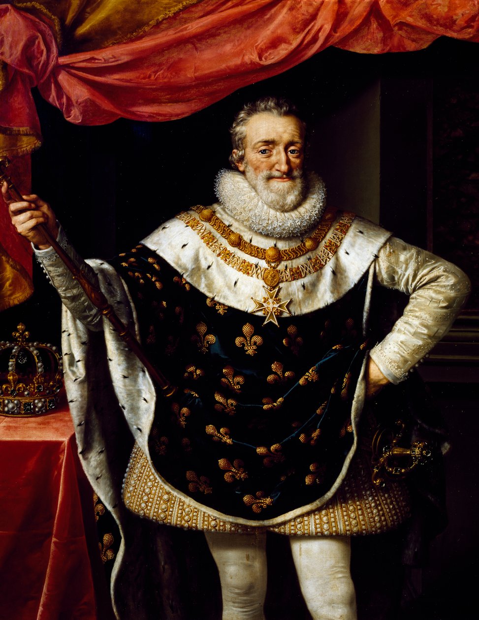 Portret Henryka IV Francji (Pau autorstwa Frans II Pourbus