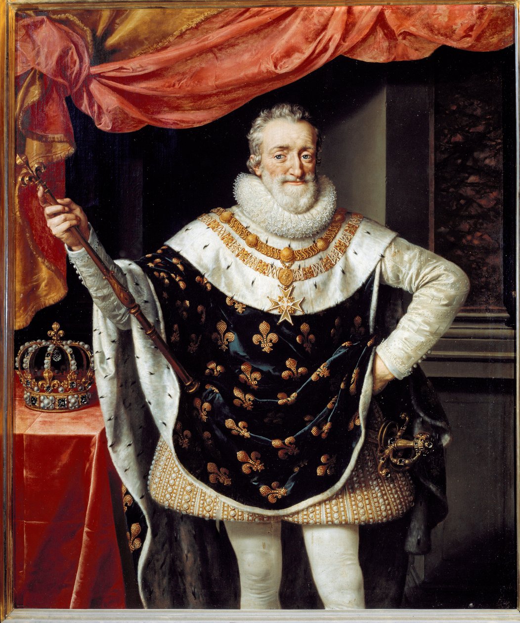 Portret Henryka IV z Francji autorstwa Frans II Pourbus