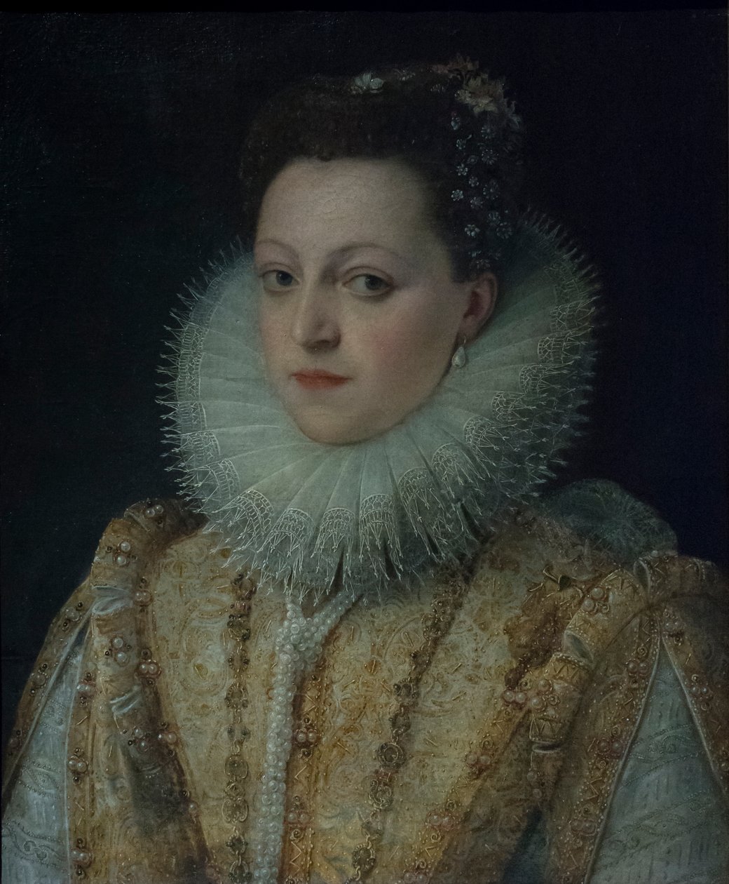 Portret Izabeli Gonzagi, ok. 1599-1602 (olej na płótnie) autorstwa Frans II Pourbus