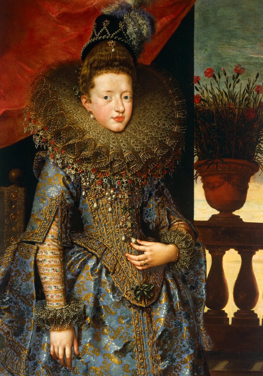 Portret Margherity Sabaudzkiej, autorstwa Fransa Pourbusa Młodszego, olej na płótnie autorstwa Frans II Pourbus