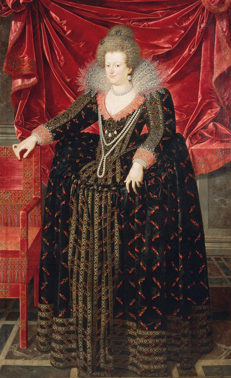 Portret Marii Medycejskiej (Florencja autorstwa Frans II Pourbus