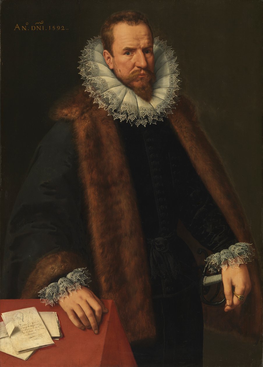 Portret Nicolasa Helincxa, doradcy króla autorstwa Frans II Pourbus