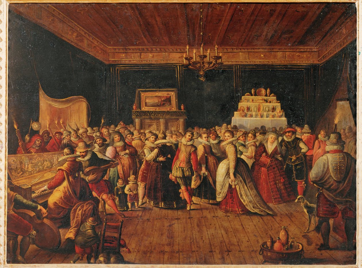 Piłka ... (obraz na płótnie) autorstwa Frans II the Younger (school of) Francken