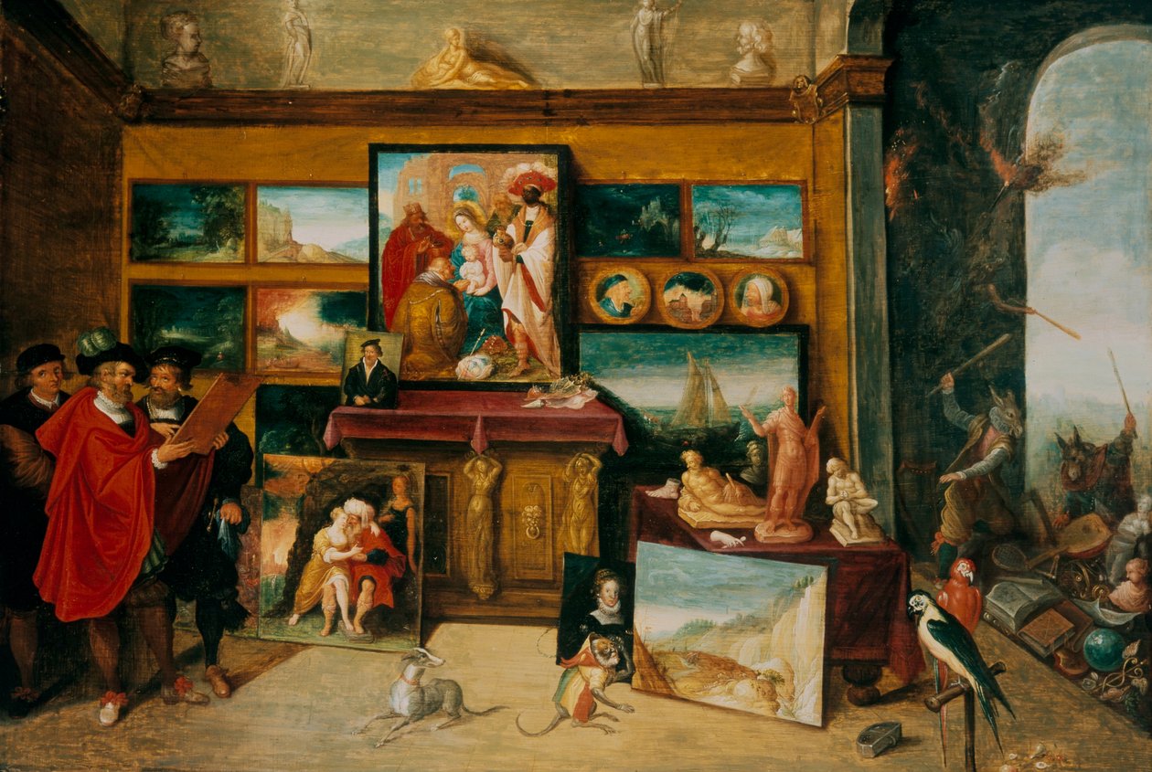 Wnętrze Galerii autorstwa Frans II the Younger Francken
