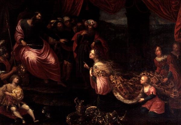 Król Salomon i królowa Saby autorstwa Frans II the Younger Francken
