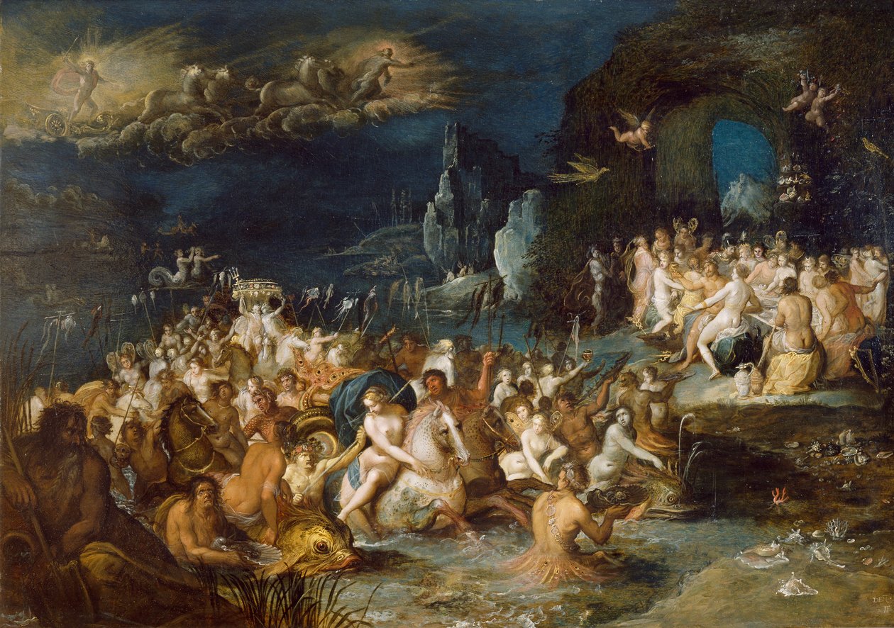Łaźnie Neptuna, autorstwa Fransa Franckena II lub Franckena Youngera (1581-1642) autorstwa Frans II the Younger Francken