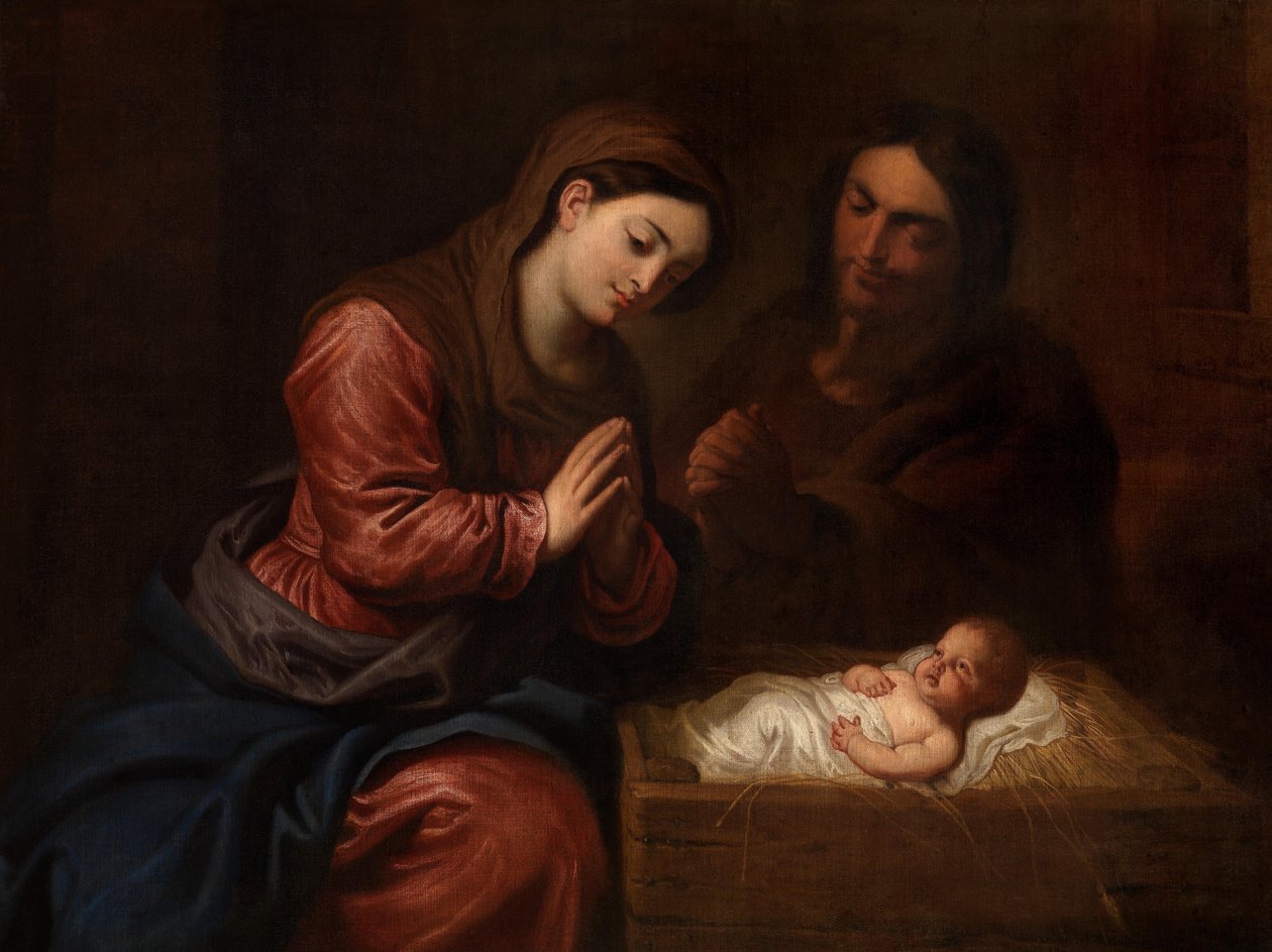Narodziny Chrystusa (olej na płótnie) autorstwa Frans II the Younger Francken