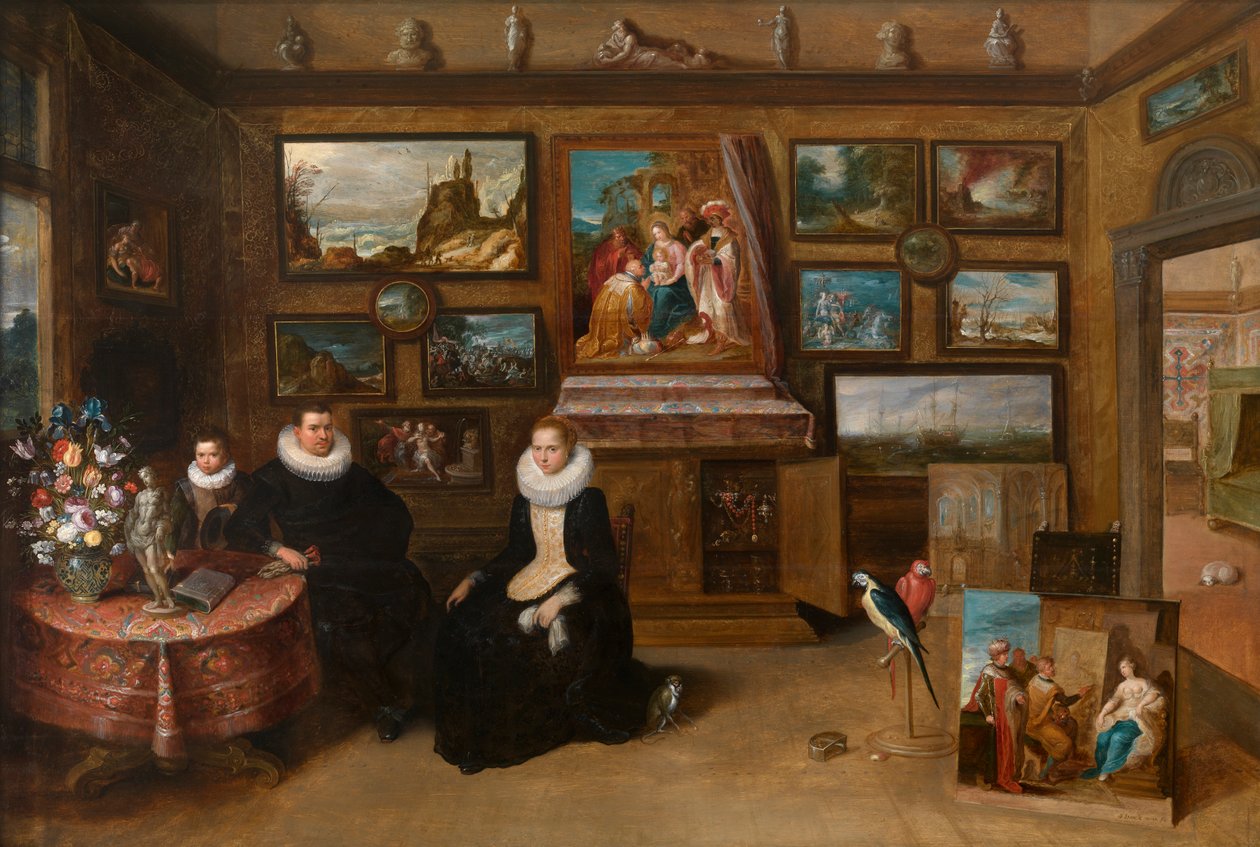 Kolekcja malarstwa Sebastiana Leerse, ok. 1610 r. (olej na desce) autorstwa Frans II the Younger Francken