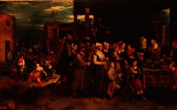 Siedem czynów miłosierdzia, c.1617 autorstwa Frans II the Younger Francken