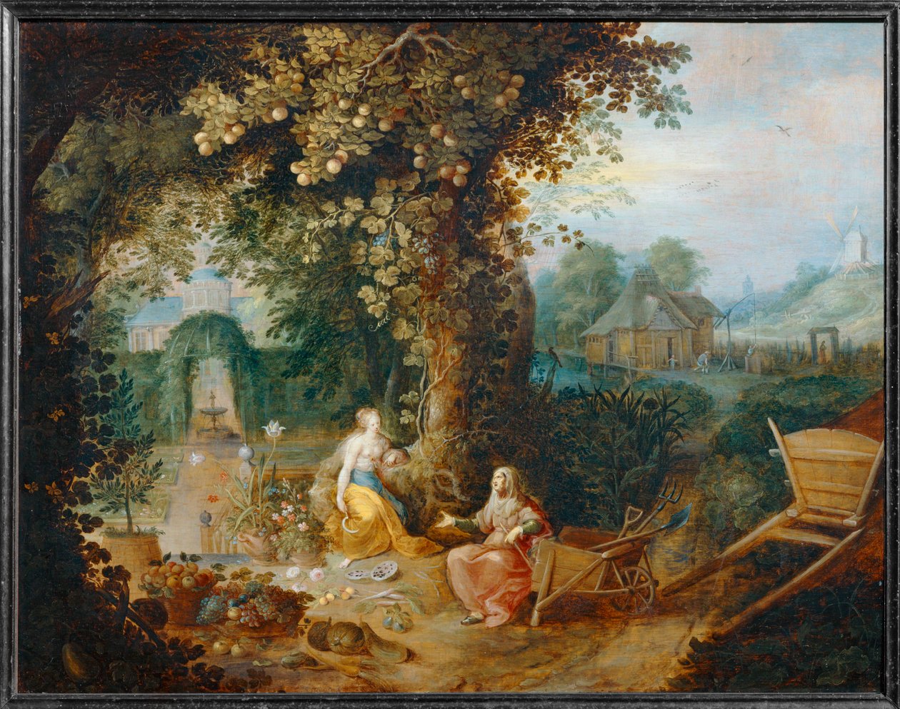 Vertumne et Pomone - Vertumnus i Pomona ... autorstwa Frans II the Younger Francken