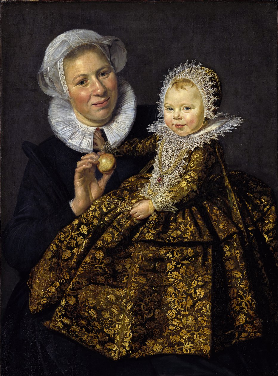 Catharina Hooft ze swoją pielęgniarką autorstwa Frans I Hals