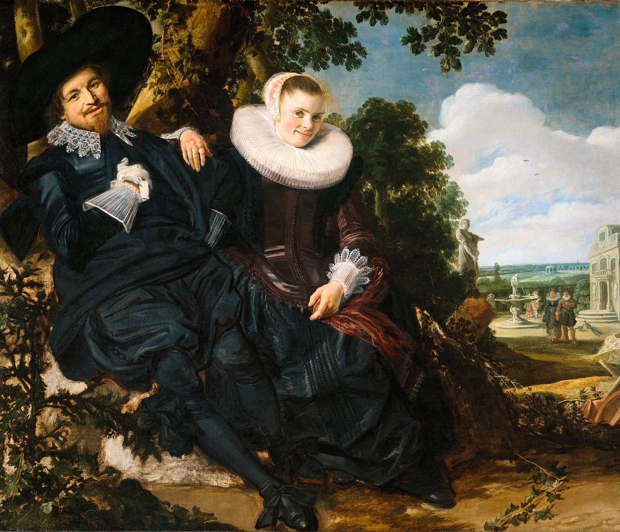 Portret małżeński Izaaka Abrahamsza Massy i Beatrix van der Laen”, autorstwa Frans I Hals