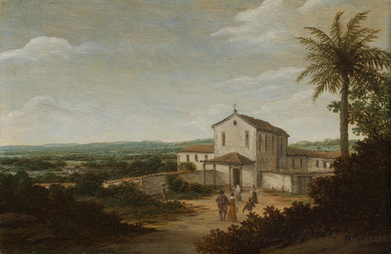 Budynek kościoła w Brazylii Dom holenderskiego kolonisty w Brazylii autorstwa Frans Post