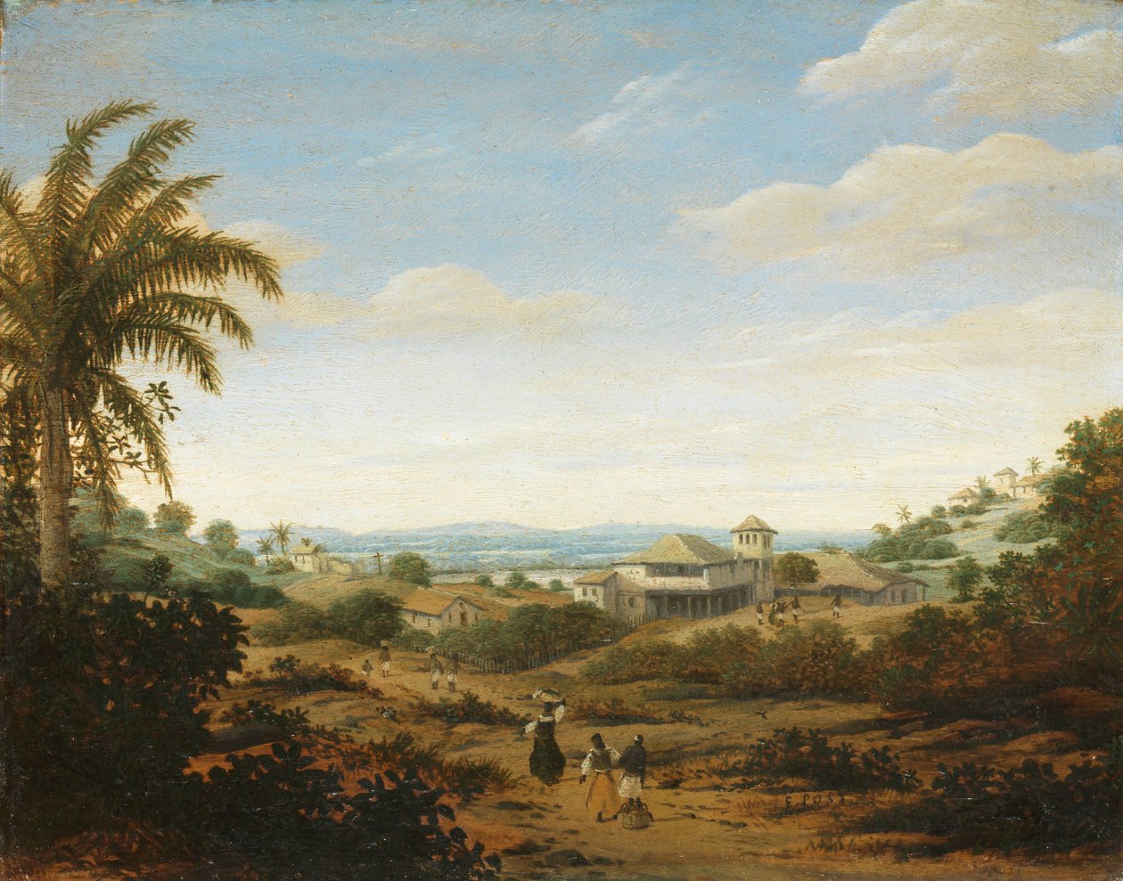 Krajobraz nad rzeką Senhor de Engenho, Brazylia Krajobraz nad rzeką Senhor de Engenho, Brazylia autorstwa Frans Post