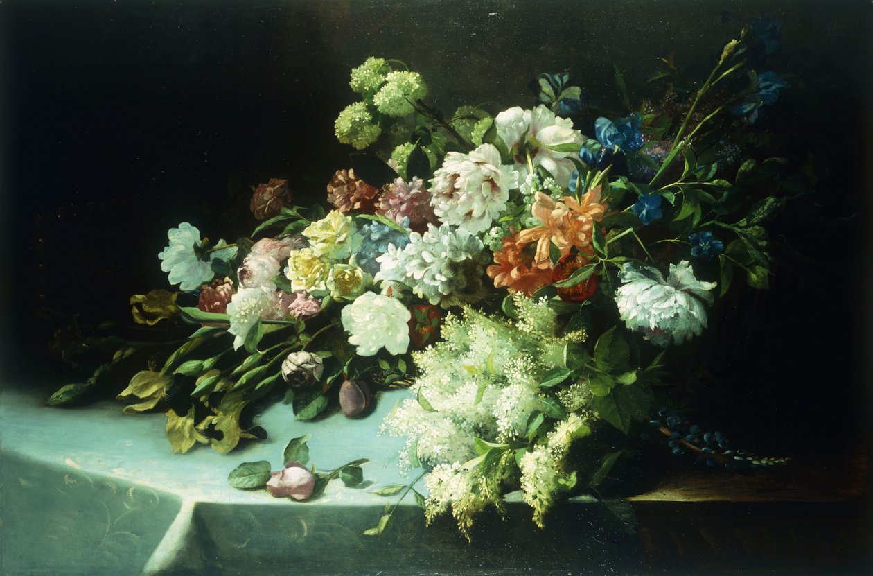 Kwiatowa martwa natura autorstwa Frans Mortelmans