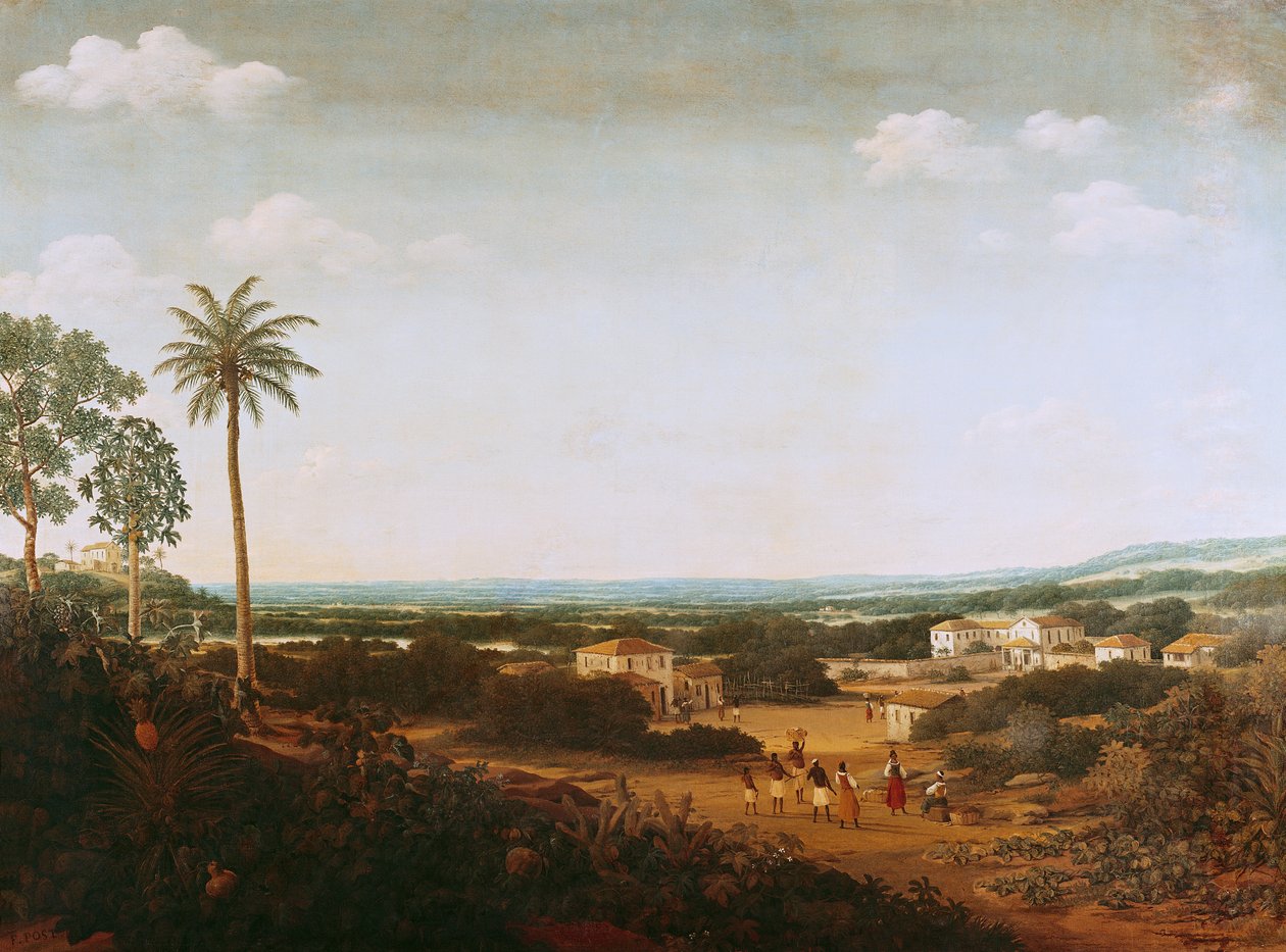 Dom portugalskiego szlachcica w Brazylii autorstwa Frans Post